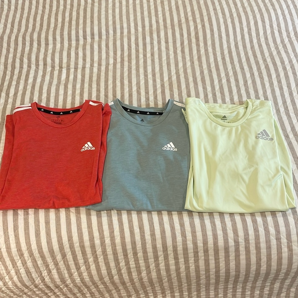 3x Adidas Aeroready Shirts Size Small